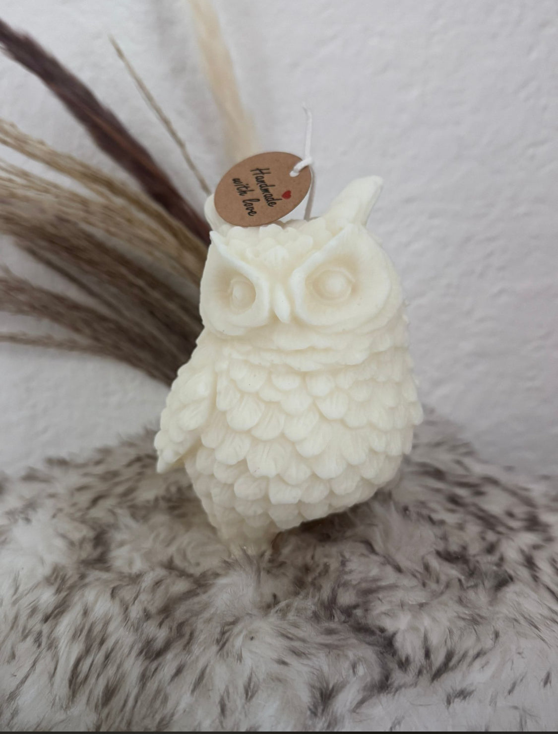 Handgemachte Eulen-Kerze – liebevolle Deko für ein gemütliches Zuhause 🦉